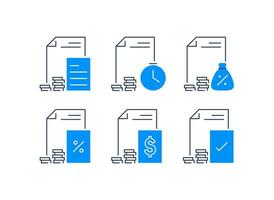 financier services, taxes paiement, affaires comptabilité, Paiement plan, Assurance concept vecteur