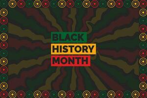noir histoire mois africain américain histoire fête, social médias poste, Publier conception, bannière, vecteur