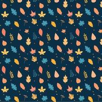 automne feuilles florales motif papier peint fond graphique pour textile vecteur