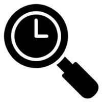 icône de glyphe de gestion du temps vecteur