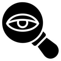 icône de glyphe d'observation vecteur