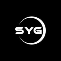 syg lettre logo conception, inspiration pour une unique identité. moderne élégance et Créatif conception. filigrane votre Succès avec le frappant cette logo. vecteur