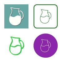 icône de vecteur de pot à lait