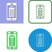 icône de vecteur de batterie mobile