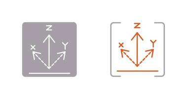 icône de vecteur d'axe