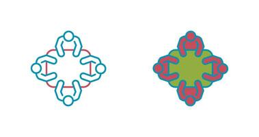 icône de vecteur de réunion du personnel