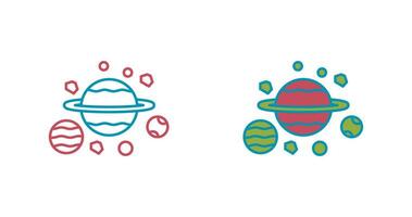 icône de vecteur de planètes