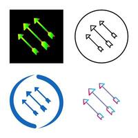 icône de vecteur de flèches uniques