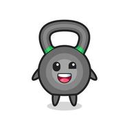 illustration d'un personnage de kettleball avec des poses maladroites vecteur