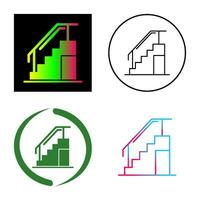 icône de vecteur d'escalier