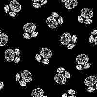 Motif sans soudure floral abstrait avec des roses. Textures dessinées à la main à la mode. vecteur