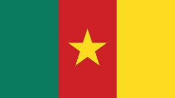 Cameroun nationale drapeau. officiel couleurs et proportions - vecteur illustration