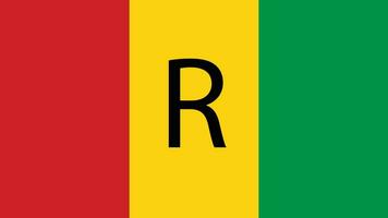 nationale drapeau de Rwanda. officiel couleurs et proportions - eps10 vecteur illustration