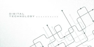 numérique La technologie futuriste l'Internet réseau la vitesse lien blanc arrière-plan, cyber nano information, abstrait communication, innovation futur technologie données, ai gros Les données ligne point illustration vecteur