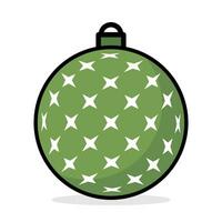 coloré Noël des balles icône. vecteur isolé sur blanc Contexte. Facile 3d conception de hiver décoration, Noël arbre et Nouveau an.