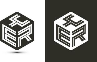 votre lettre logo conception avec illustrateur cube logo, vecteur logo moderne alphabet Police de caractère chevauchement style.