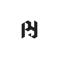 py géométrique et futuriste concept haute qualité logo conception vecteur