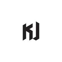 ku géométrique et futuriste concept haute qualité logo conception vecteur