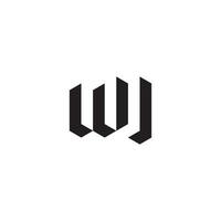 wu géométrique et futuriste concept haute qualité logo conception vecteur