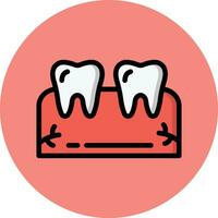 illustration de conception d'icône de vecteur de dents