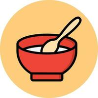 illustration de conception d'icône de vecteur de soupe