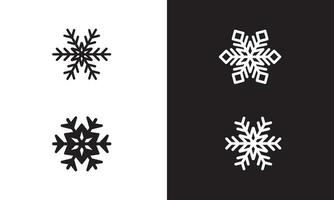 le flocon de neige icône est adapté pour hiver thèmes vecteur