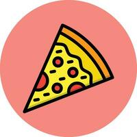Pizza tranche vecteur icône conception illustration