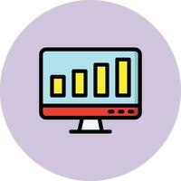 statistiques vecteur icône conception illustration