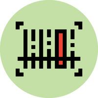 code à barre balayage vecteur icône conception illustration