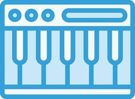 illustration de conception d'icône de vecteur de piano