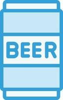 Bière pouvez vecteur icône conception illustration