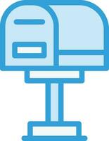 courrier boîte vecteur icône conception illustration