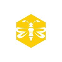 abeille icône et symbole vecteur modèle illustration