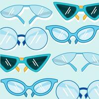 tendance des lunettes de soleil modèle Contexte vecteur illustration