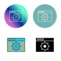icône de vecteur de paramètres uniques