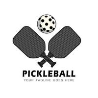 vecteur pickleball logo modèle