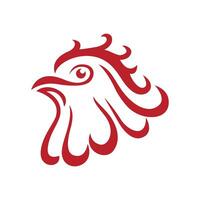 modèle de logo de coq vecteur