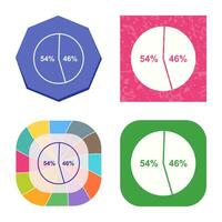 icône de vecteur de statistiques de candidat