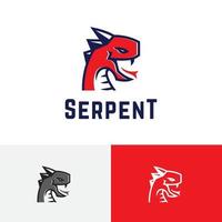 épineux serpent épineux serpent dragon monstre venimeux animal logo vecteur