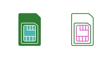 icône de vecteur de carte sim