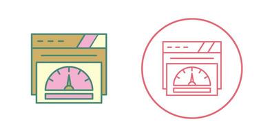icône de vecteur de compteur de vitesse