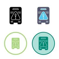icône de vecteur de signe de prudence
