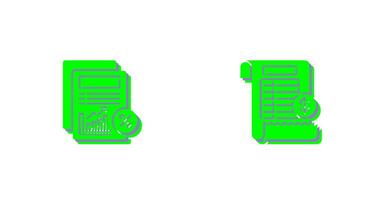 rapport et facture icône vecteur