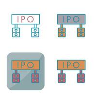 icône de vecteur d'ipo