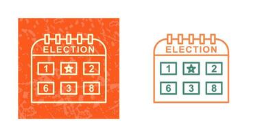 icône de vecteur de jour d'élection