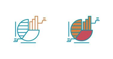 icône de vecteur de graphique à secteurs