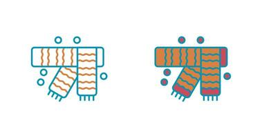 icône de vecteur d'écharpe d'hiver