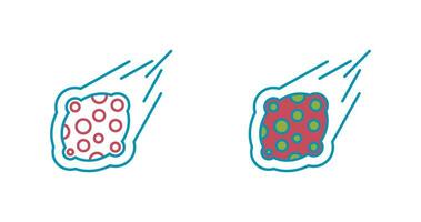 icône de vecteur de météorite
