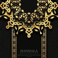 fond de mandala de luxe avec motif oriental islamique arabe vecteur