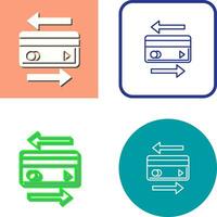 icône de vecteur de transaction